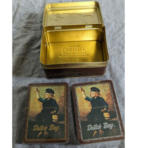 Original Dutch Boy Paint Playing Cards In Hudson-Scott & Sons Ltd Hinged Tin Box